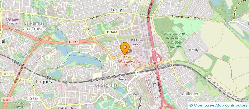 localisation de l'entreprise ALPHA NUMERIQUES  TORCY