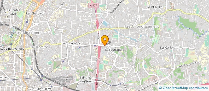 localisation de l'entreprise ALPHA OMEGA à MARSEILLE