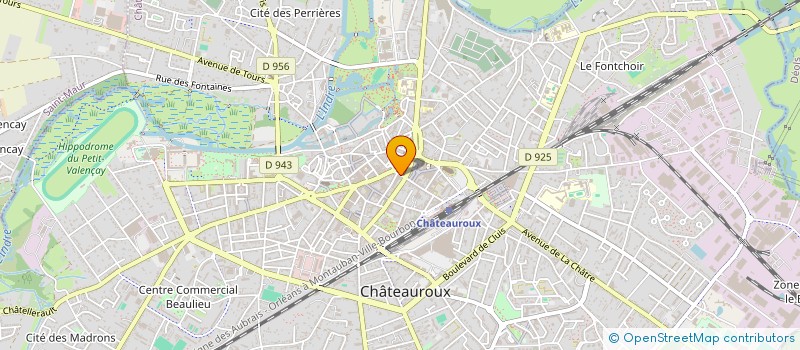 localisation de l'entreprise ALPHA OMEGA à CHATEAUROUX