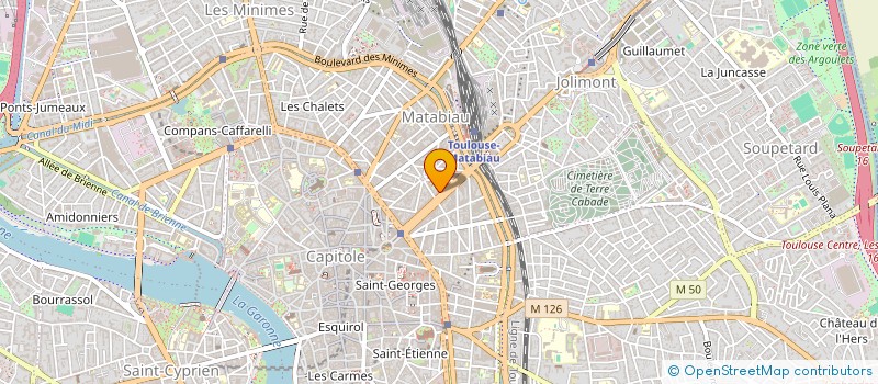 localisation de l'entreprise ALPHA OMEGA à TOULOUSE