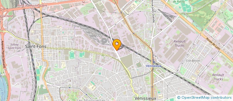 localisation de l'entreprise ALPHA & OMEGA  VENISSIEUX