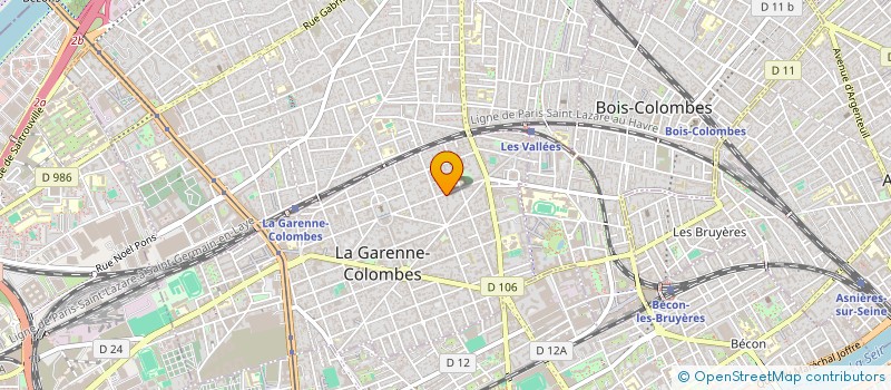 localisation de l'entreprise ALPHA OMEGA à LA GARENNE-COLOMBES