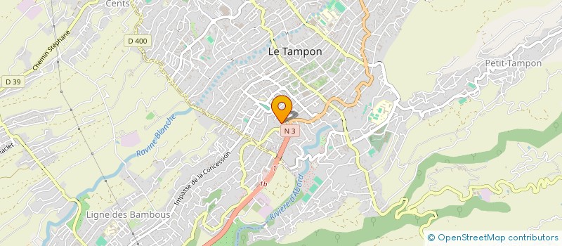 localisation de l'entreprise ALPHA OMEGA  LE TAMPON