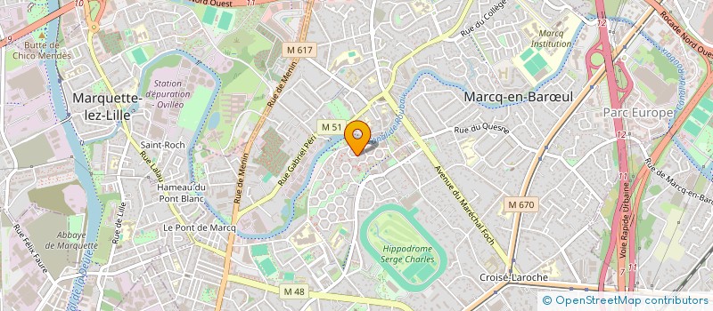 localisation de l'entreprise ALPHA&OMEGA MULTISERVICES à MARCQ-EN-BARŒUL