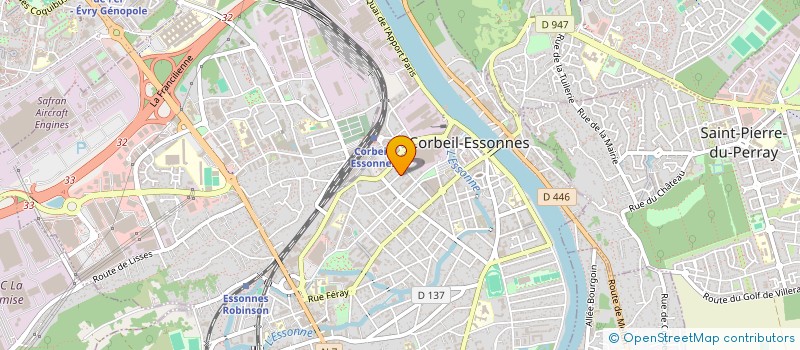 localisation de l'entreprise ALPHA OMEGA PARIS à CORBEIL-ESSONNES