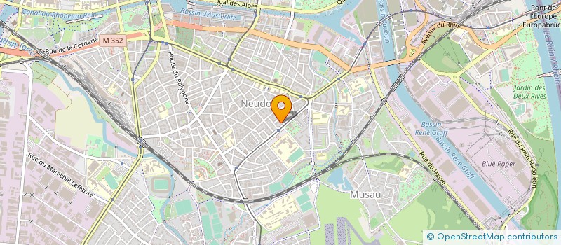 localisation de l'entreprise ALPHA PEINTURE à STRASBOURG