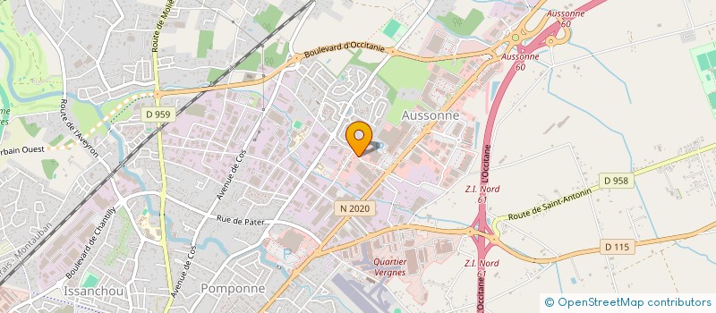 localisation de l'entreprise ALPHA PHYSIC à MONTAUBAN