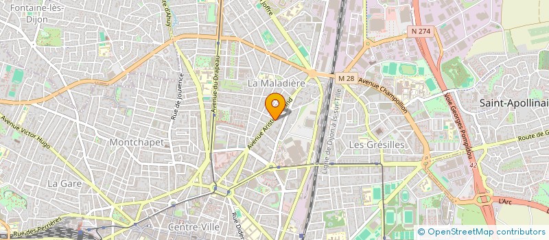 localisation de l'entreprise ALPHA-PI à DIJON