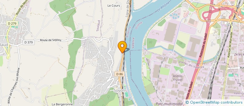 localisation de l'entreprise ALPHA PISCINES à SOYONS