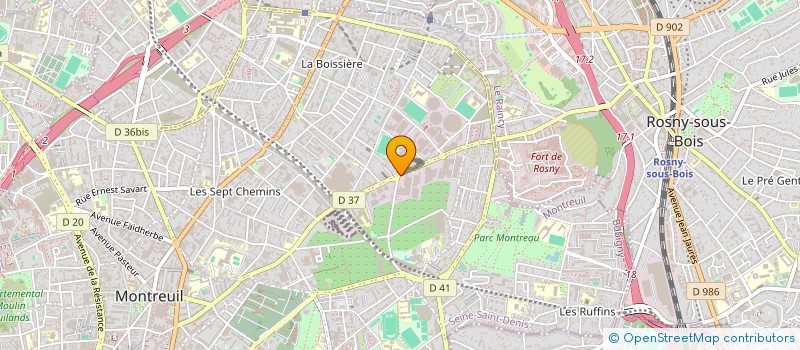 localisation de l'entreprise ALPHA PLOMBERIE à MONTREUIL