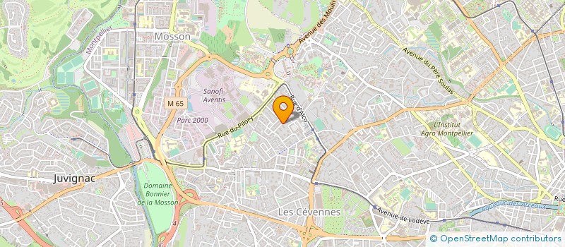 localisation de l'entreprise ALPHA PLUS à MONTPELLIER