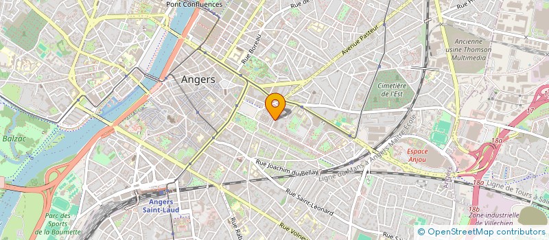 localisation de l'entreprise ALPHA PLUS TRANSPORTS à ANGERS