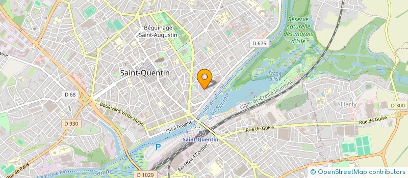 localisation de l'entreprise ALPHA PNEUS à SAINT-QUENTIN