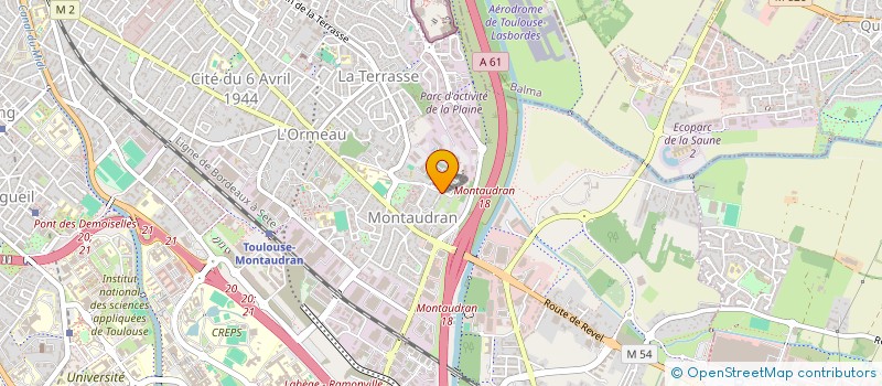 localisation de l'entreprise ALPHA PRESSE  TOULOUSE