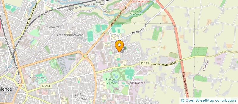 localisation de l'entreprise ALPHA PRESTIGE à VALENCE