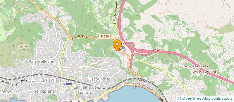 localisation de l'entreprise ALPHA PRINT SERVICES à BANDOL
