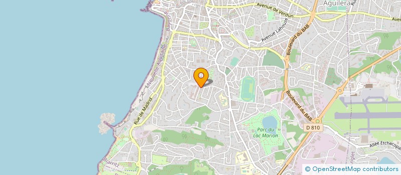 localisation de l'entreprise ALPHA PRODUCTION à BIARRITZ