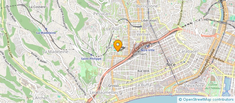 localisation de l'entreprise ALPHA PROPRETE à NICE