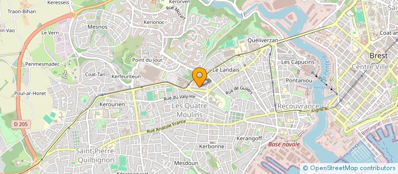 localisation de l'entreprise ALPHA PROPRETE à BREST