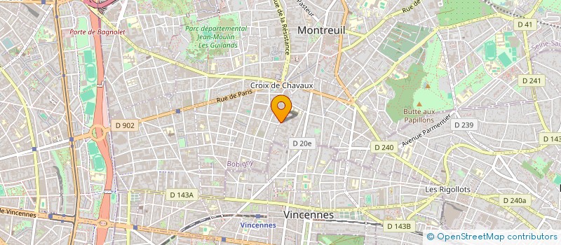 localisation de l'entreprise ALPHA PROSS à MONTREUIL