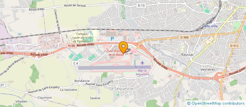 localisation de l'entreprise ALPHA PROTEC  LE SEQUESTRE