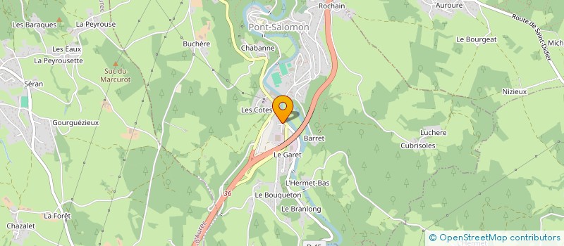 localisation de l'entreprise ALPHA PUB  SAINT-FERREOL-D'AUROURE