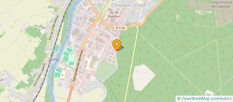 localisation de l'entreprise ALPHA PUBLICITE à COMPIEGNE