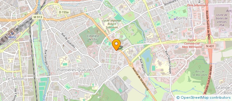 localisation de l'entreprise ALPHA REALISATIONS  METZ