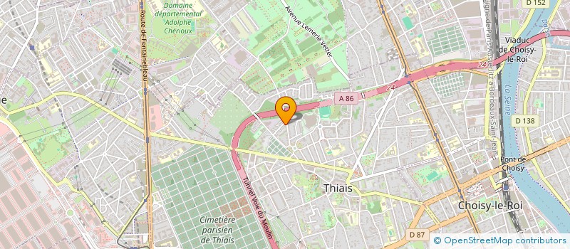 localisation de l'entreprise ALPHA RECYCLAGE  THIAIS