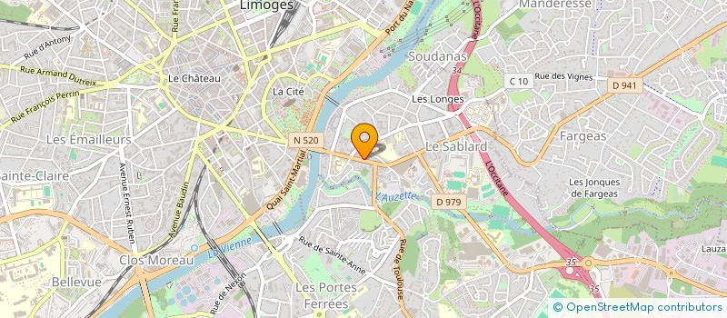 localisation de l'entreprise ALPHA RENOV 87 à LIMOGES