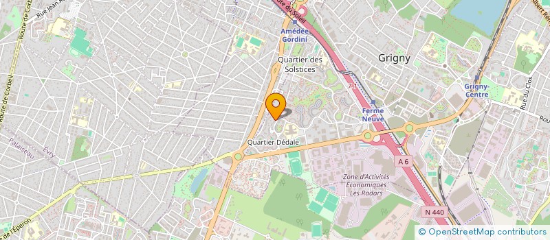 localisation de l'entreprise ALPHA RENOV à GRIGNY