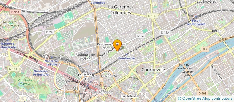 localisation de l'entreprise ALPHA RENOVATION à COURBEVOIE