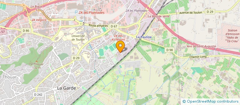 localisation de l'entreprise ALPHA REQUALIFICATION  LA GARDE