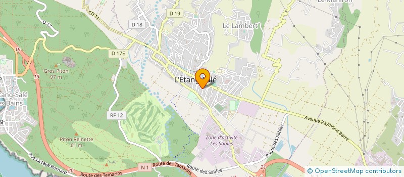 localisation de l'entreprise ALPHA REUNION à L ETANG SALE