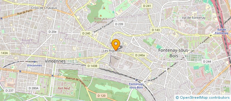 localisation de l'entreprise ALPHA ROLE à FONTENAY-SOUS-BOIS