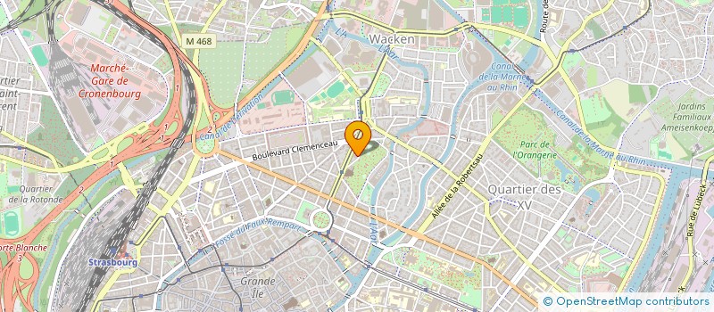 localisation de l'entreprise ALPHA SARL à STRASBOURG