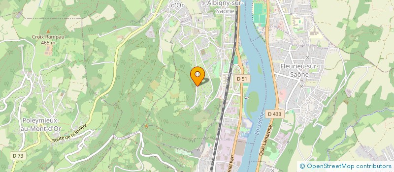 localisation de l'entreprise ALPHA SCI  ALBIGNY-SUR-SAONE