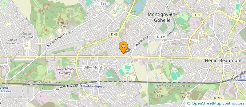 localisation de l'entreprise ALPHA SECURITE CYNOPHILE PRIVEE à BILLY-MONTIGNY