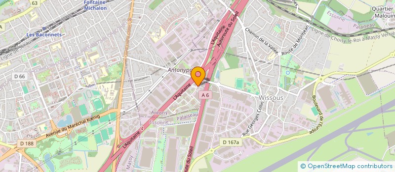 localisation de l'entreprise ALPHA SECURITE FORMATION à ANTONY