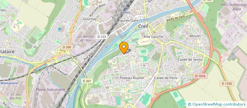 localisation de l'entreprise ALPHA SECURITE PRIVE à CREIL
