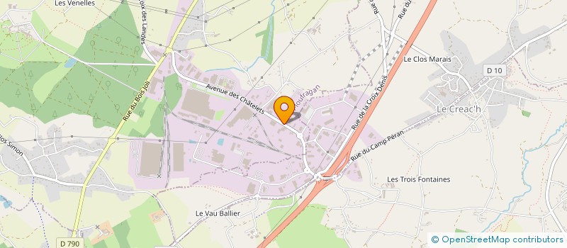 localisation de l'entreprise ALPHA SERVICE TELECOM  PLOUFRAGAN