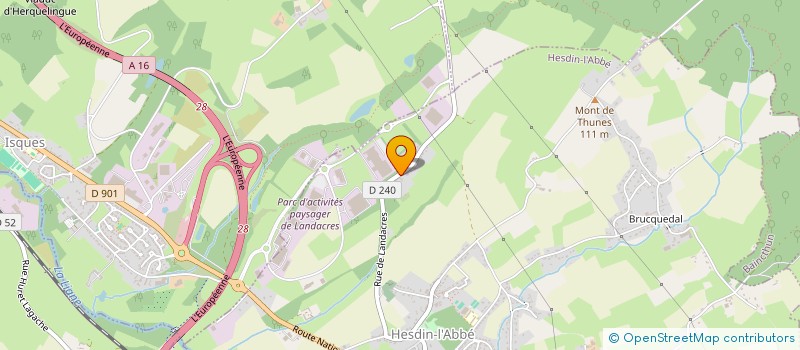 localisation de l'entreprise ALPHA SERVICES  HESDIN-L'ABBE