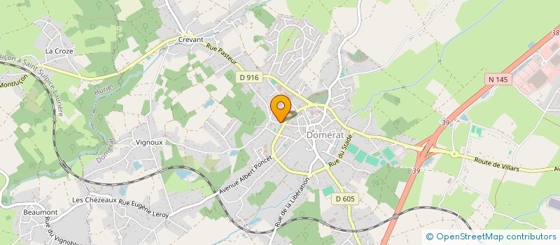 localisation de l'entreprise ALPHA SERVICES à DOMERAT