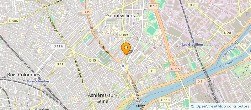 localisation de l'entreprise ALPHA SERVICES à ASNIERES-SUR-SEINE