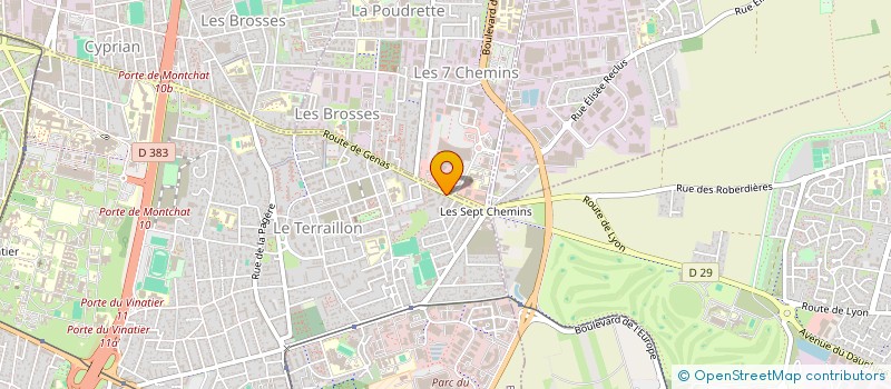 localisation de l'entreprise ALPHA-SERVICES  BRON