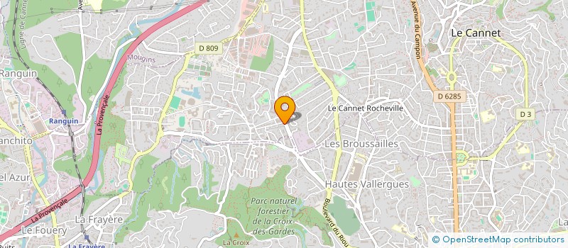 localisation de l'entreprise ALPHA SERVICES NET à LE CANNET