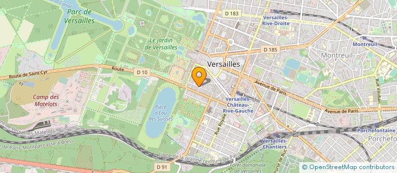 localisation de l'entreprise ALPHA SOURCING à VERSAILLES