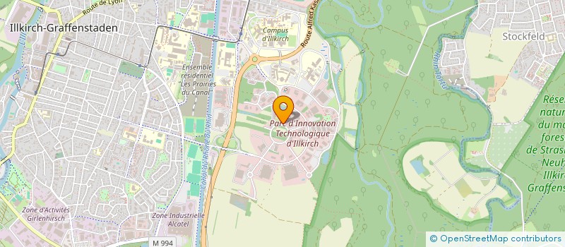 localisation de l'entreprise ALPHA SPACE  ILLKIRCH-GRAFFENSTADEN