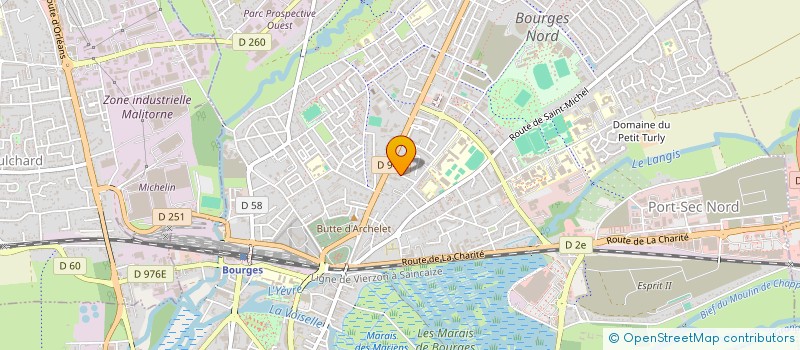 localisation de l'entreprise ALPHA STELOR  BOURGES