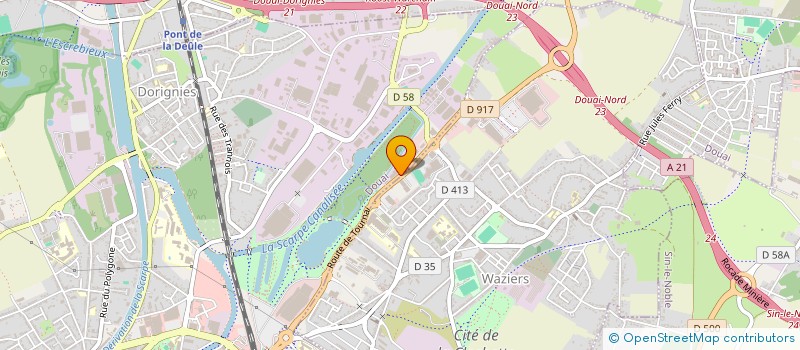 localisation de l'entreprise ALPHA STORE  DOUAI